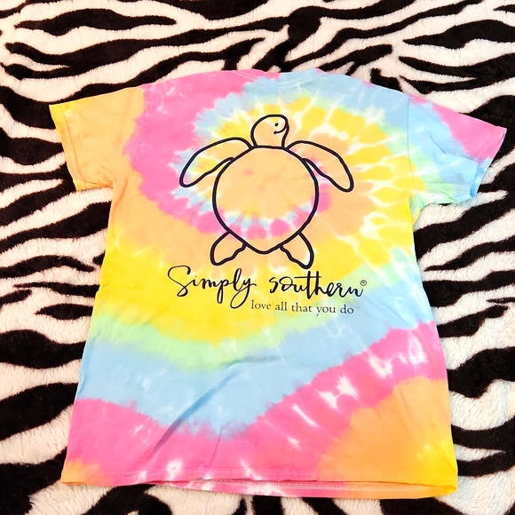 Tye-Dye Simply Southern Tee Size Small - Picture 2 of 3